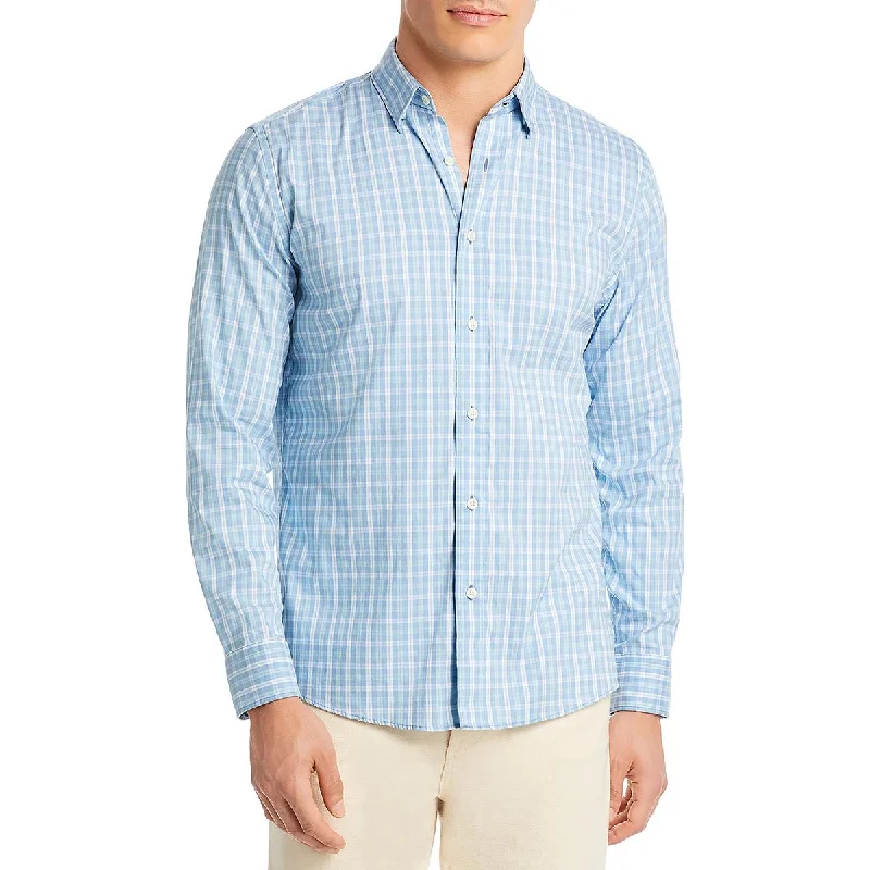 Faherty Mens  The Movement Checkered Gingham Button-Down Shirt